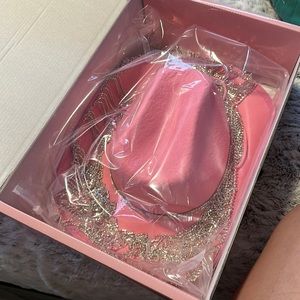 Bling diamond fringe hat